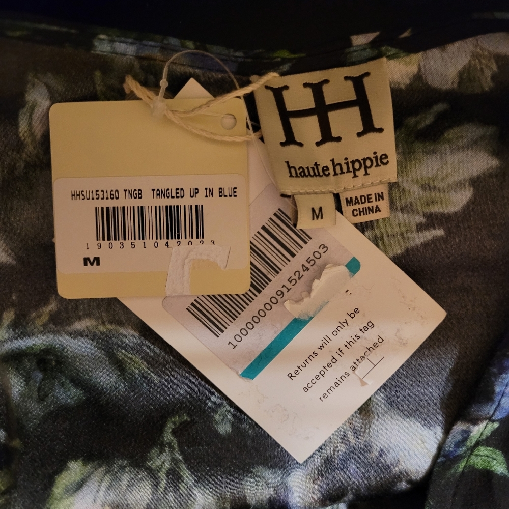 Haute Hippie Tangled Up In Blue High Low Maxi Dress - Picture 7 of 9